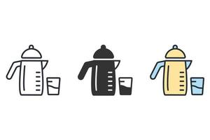 soy milk maker icons  symbol vector elements for infographic web