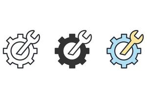 Service icons  symbol vector elements for infographic web