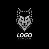 Wolf Logp Mascot vector