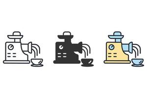 mincer icons  symbol vector elements for infographic web