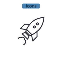 boosting algorithims icons  symbol vector elements for infographic web