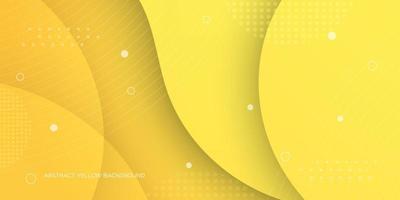 abstract yellow background with fluid shapes.3d look with lines. colorful design. bright and modern concept. eps10 vector