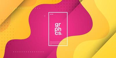 pink and yellow wave. Abstract paper cut. Abstract colorful waves. Wavy banners. Color geometric form. Wave paper cut.3d look. Eps10 Vector illustration
