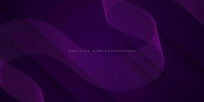 Modern abstract geometric dark purple banner layout design. Dark modern violet banner background with geometric shapes decration.Eps10 vector