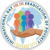 International Day For The Eradication Of Poverty vector