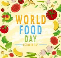 World Food Day Banner Design vector