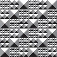 Seamless mosaic pattern with pyramid relief volume surface. Monochrome gray shades. Vector