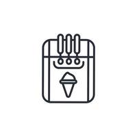 Ice cream machine icons  symbol vector elements for infographic web