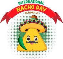 International Nacho Day Banner Design vector