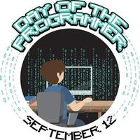 The Day of the Programmer Poster vector