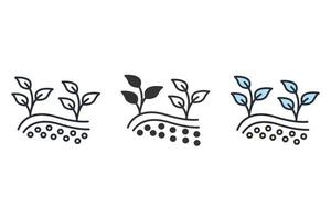 plant growth icons  symbol vector elements for infographic web