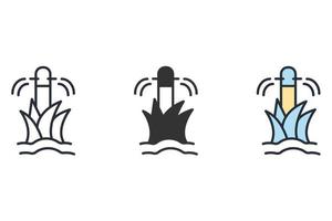 sprinkler icons  symbol vector elements for infographic web