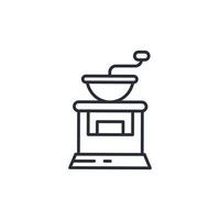 coffee grinder icons  symbol vector elements for infographic web