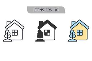 home icons  symbol vector elements for infographic web