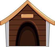 Wooden Dog House Isolated vector