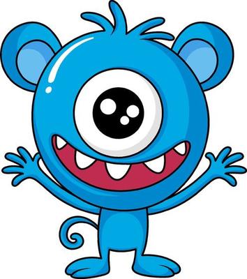 Free cute monster - Vector Art Free cute monster - Vector Art