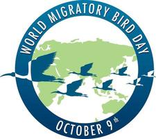 World Migratory Bird Day Banner Template vector