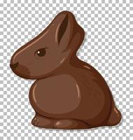 conejito de pascua en el fondo de la cuadrícula vector