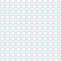 seamless green circle and pink rectangle geometric pattern vector