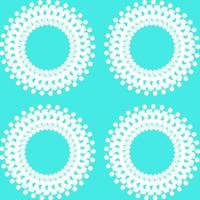set of white dot,circle shape on light blue vector