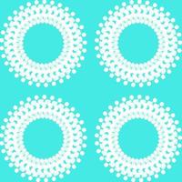 set of white dot,circle shape on light blue vector