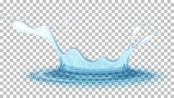 salpicaduras de agua en el fondo de la cuadrícula vector