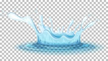 Water splash on grid background vector