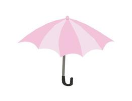 Rain umbrella. Vector illustration isolated on white background.