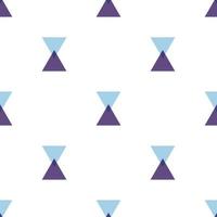 patrón sin costuras con triángulos abstractos sobre fondo blanco. colores azul y violeta. ilustración vectorial para diseño, web, papel de envolver, tela, papel tapiz vector