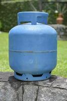 Butane container blue photo