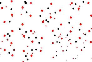 Light Red vector pattern in polygonal style with circles.