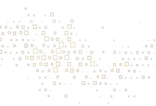 Light Red vector texture with disks, rectangles.