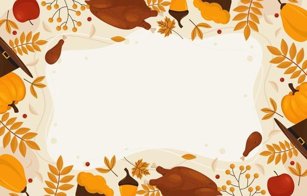 Thanksgiving Flat Background