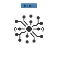 neural networks icons  symbol vector elements for infographic web