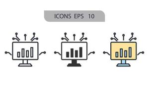 causal inference icons  symbol vector elements for infographic web