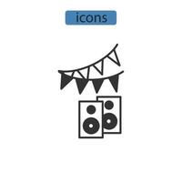 party icons  symbol vector elements for infographic web