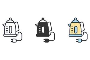 kettle icons  symbol vector elements for infographic web