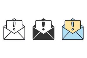 spam messages icons  symbol vector elements for infographic web