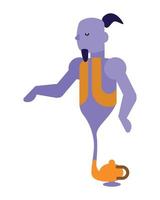 genie fantastic creature character vector