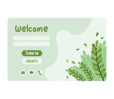 leafs access login template vector