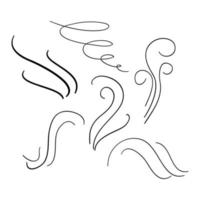 hand drawn wind illustration vector doodle style