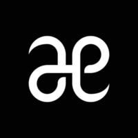 modern letter AE or EA monogram logo design vector