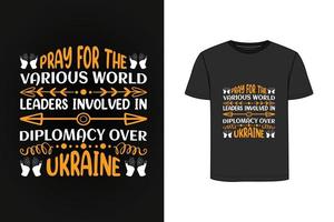 diseño de camiseta vintage retro de ucrania vector