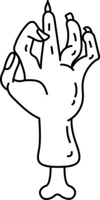 Hand moving for Halloween.
