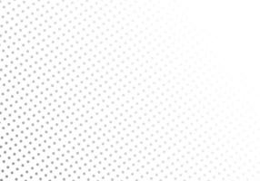 A Black and white gradient polka dot background pattern arranged at a diagonal angle on a white background vector