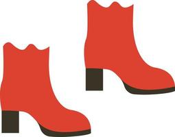 Women's boots are autumn. vector