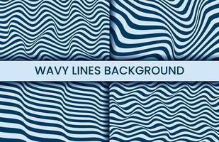 Wavy Lines Abstract Background vector