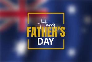 Happy Father's Day in Australia 2 vector