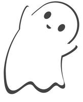 Ghost for halloween holiday. vector