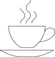 Coffee in a cup web icon. vector